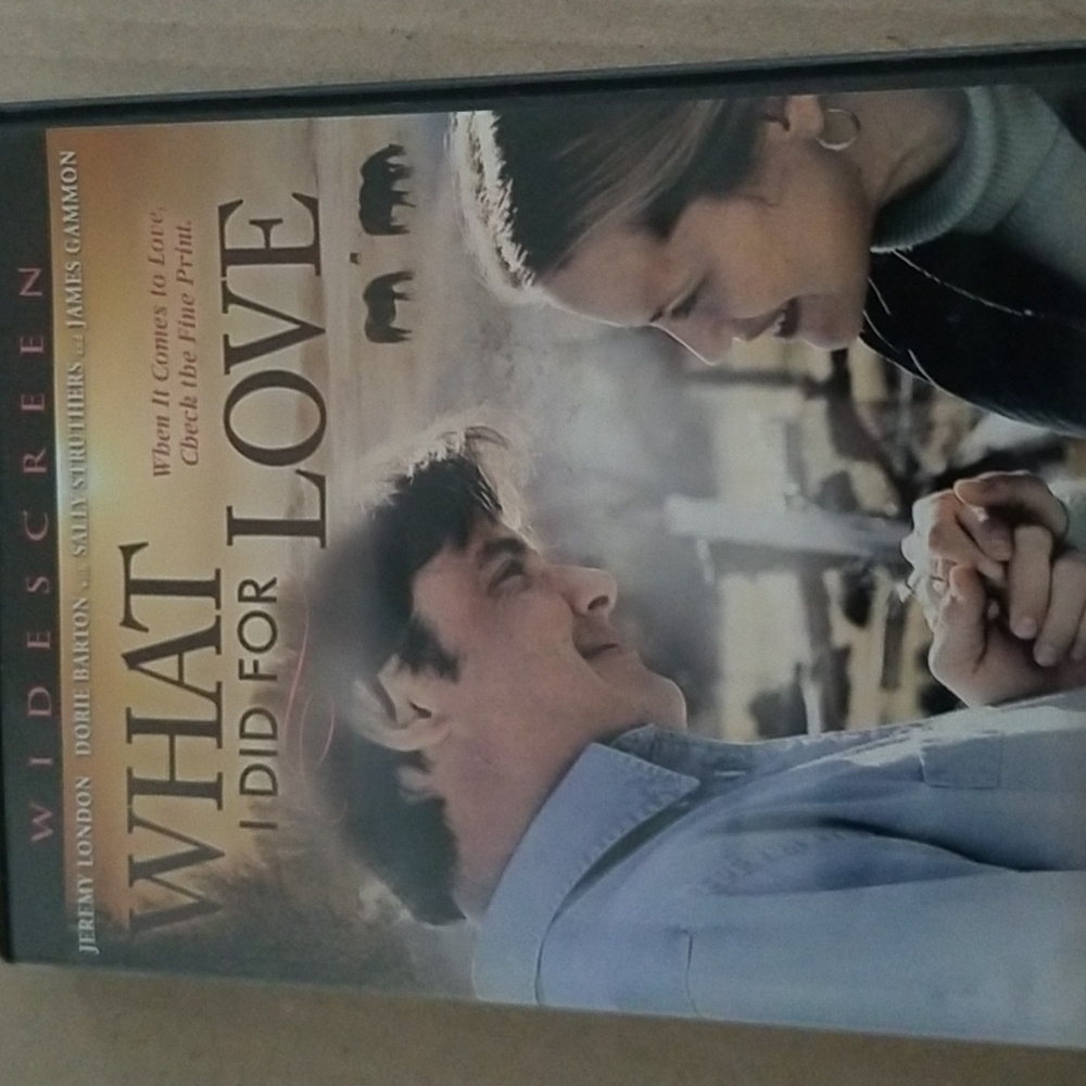 WHAT I DID FOR  LOVE DVD WIDESCREEN